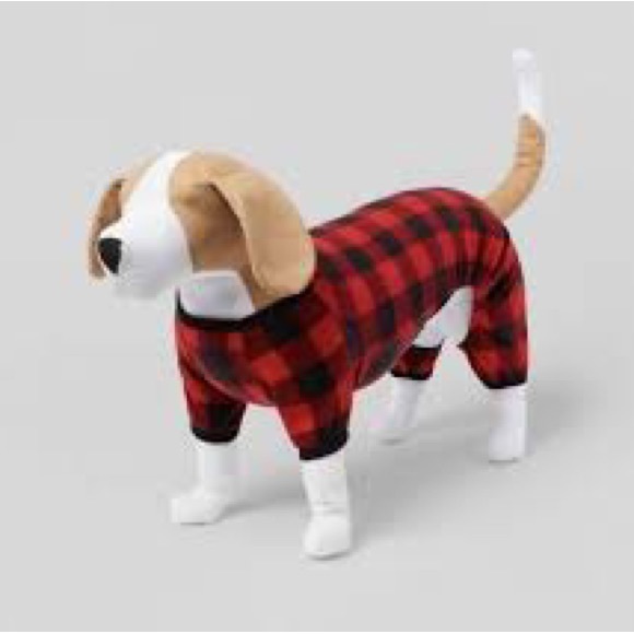 Asstd sizes Pet Pajamas Holiday Plaid Check Fleece PJs XS, S, M, L - Picture 8 of 13
